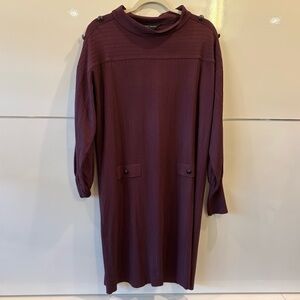Ming Wang women's knit dress brown Size M - NWT